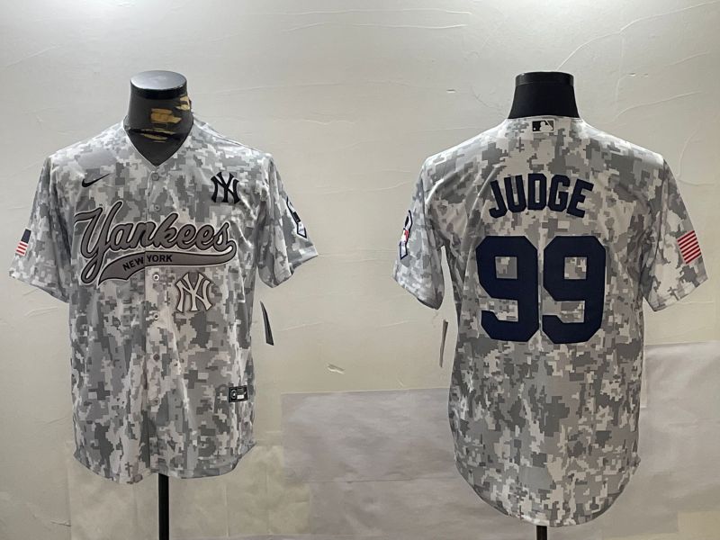 Men New York Yankees #99 Judge Camo Joint Name 2024 Nike MLB Jersey style 4->new york yankees->MLB Jersey